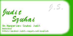 judit szuhai business card